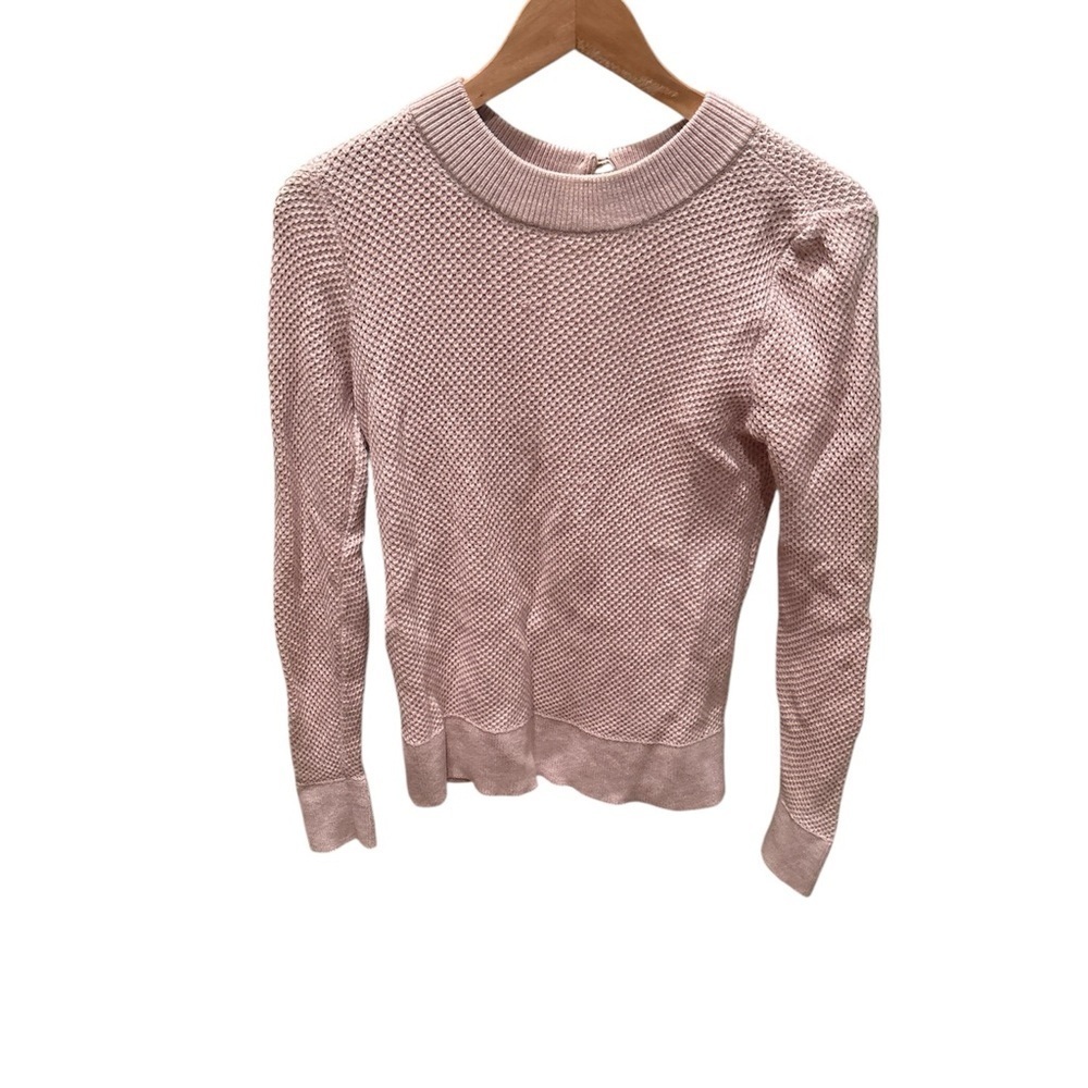 LOFT Light Pink Crew Neck Sweater
